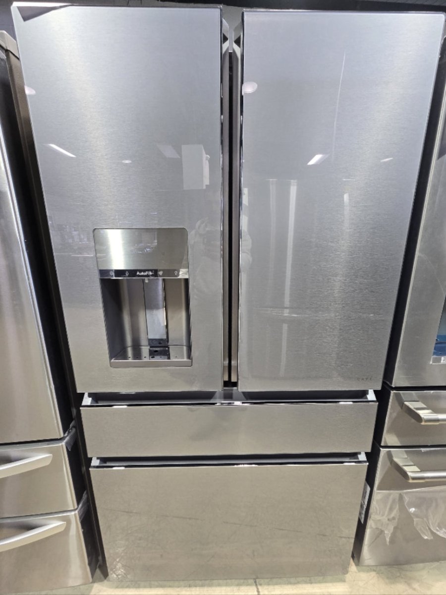 CXE22DM5PS5 - REFRIGERATORS - Café - French 4-Door - Platinum Glass - Open Box - BonPrix Électroménagers