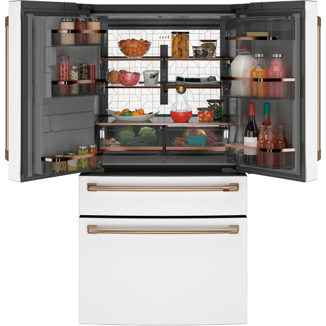 CXE22DP4PW2 - REFRIGERATORS - Café - French 4 - Door - White - Open Box - BonPrix Électroménagers