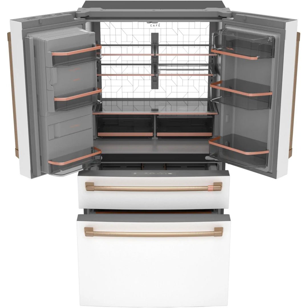 CXE22DP4PW2 - REFRIGERATORS - Café - French 4 - Door - White - Open Box - BonPrix Électroménagers