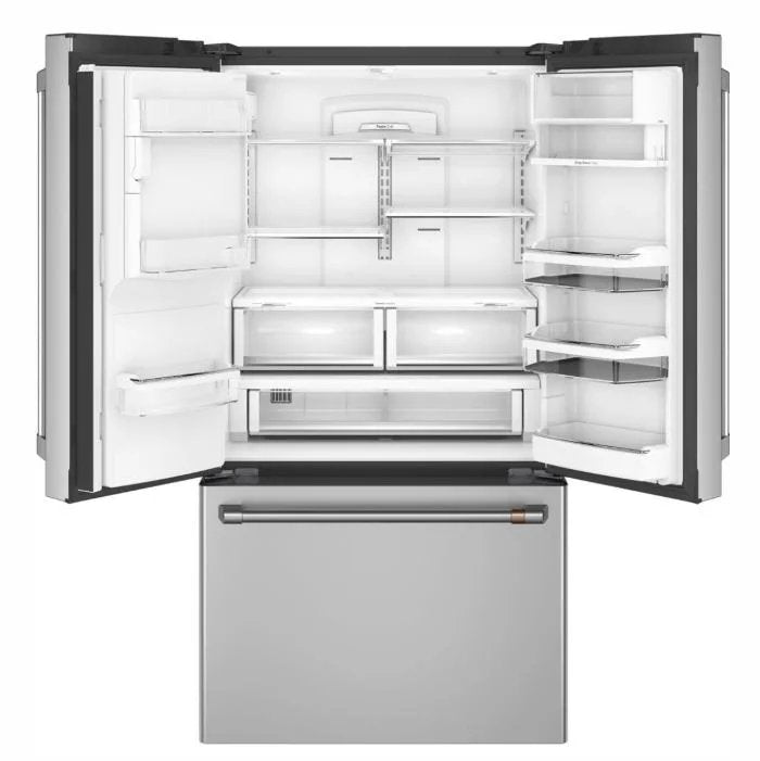 CYE22TP2MS1 - REFRIGERATORS - Café - French 3 - Door - Stainless Steel - Open Box - BonPrix Électroménagers