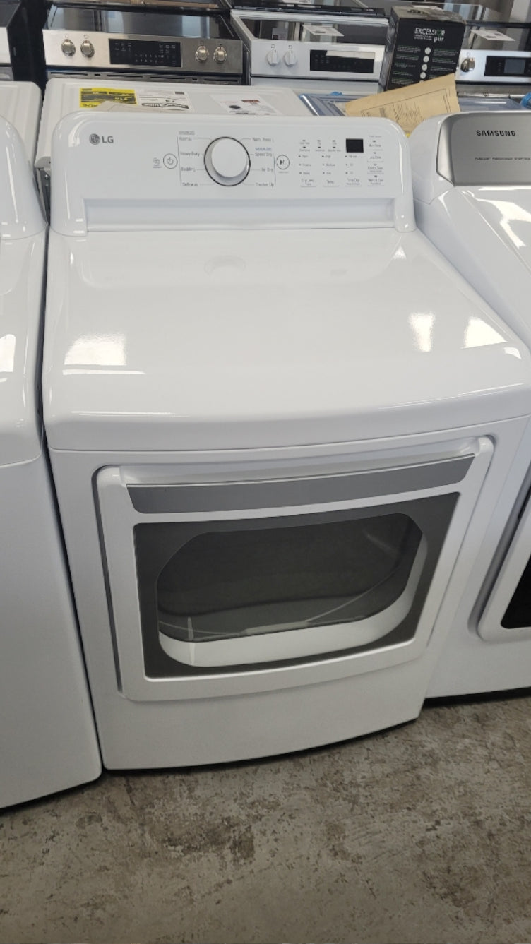 DLE7010W - DRYERS - LG - Electric - White - Open Box - BonPrix Électroménagers