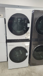 WKEX200HWA - LAUNDRY CENTERS - LG - Stacked Washer/Dryer - Electric - White - Open Box - BonPrix Électroménagers