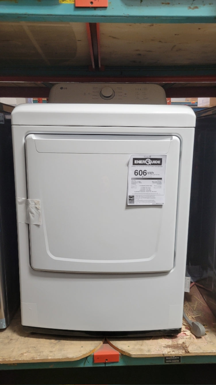 DLE6100W - DRYERS - LG - Electric - White - Open Box - BonPrix Électroménagers