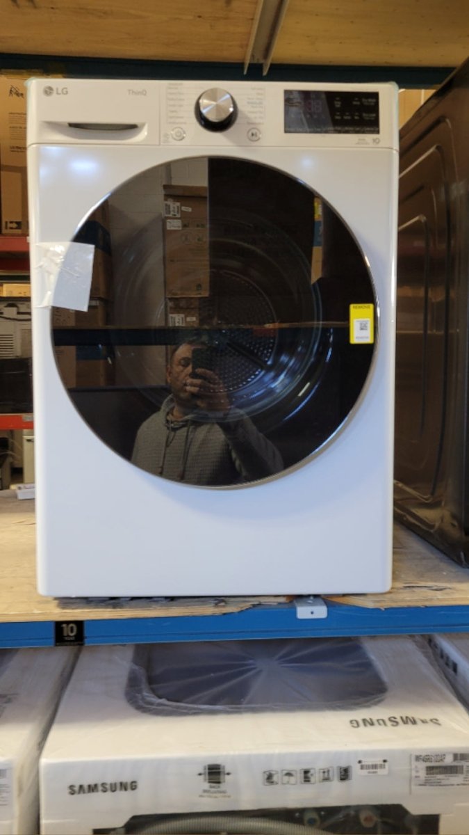 DLHC1455W - DRYERS - LG - Electric - White - Open Box - BonPrix Électroménagers