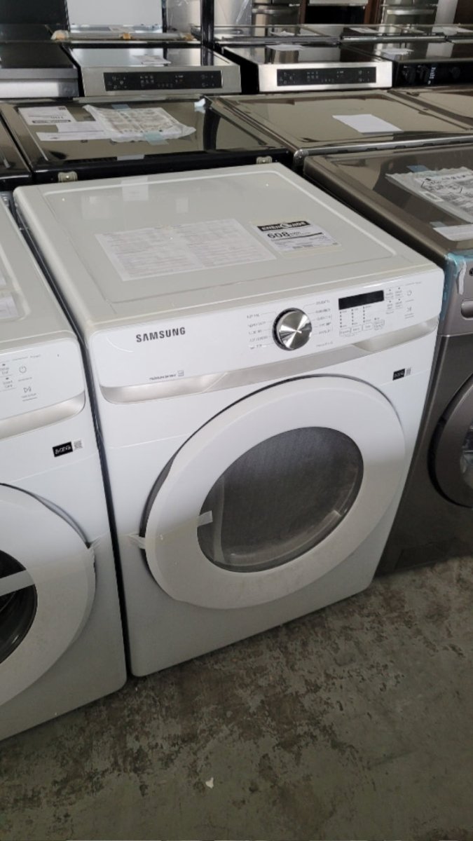 DVE45T6005W - DRYERS - Samsung - Electric - White - Open Box - BonPrix Électroménagers
