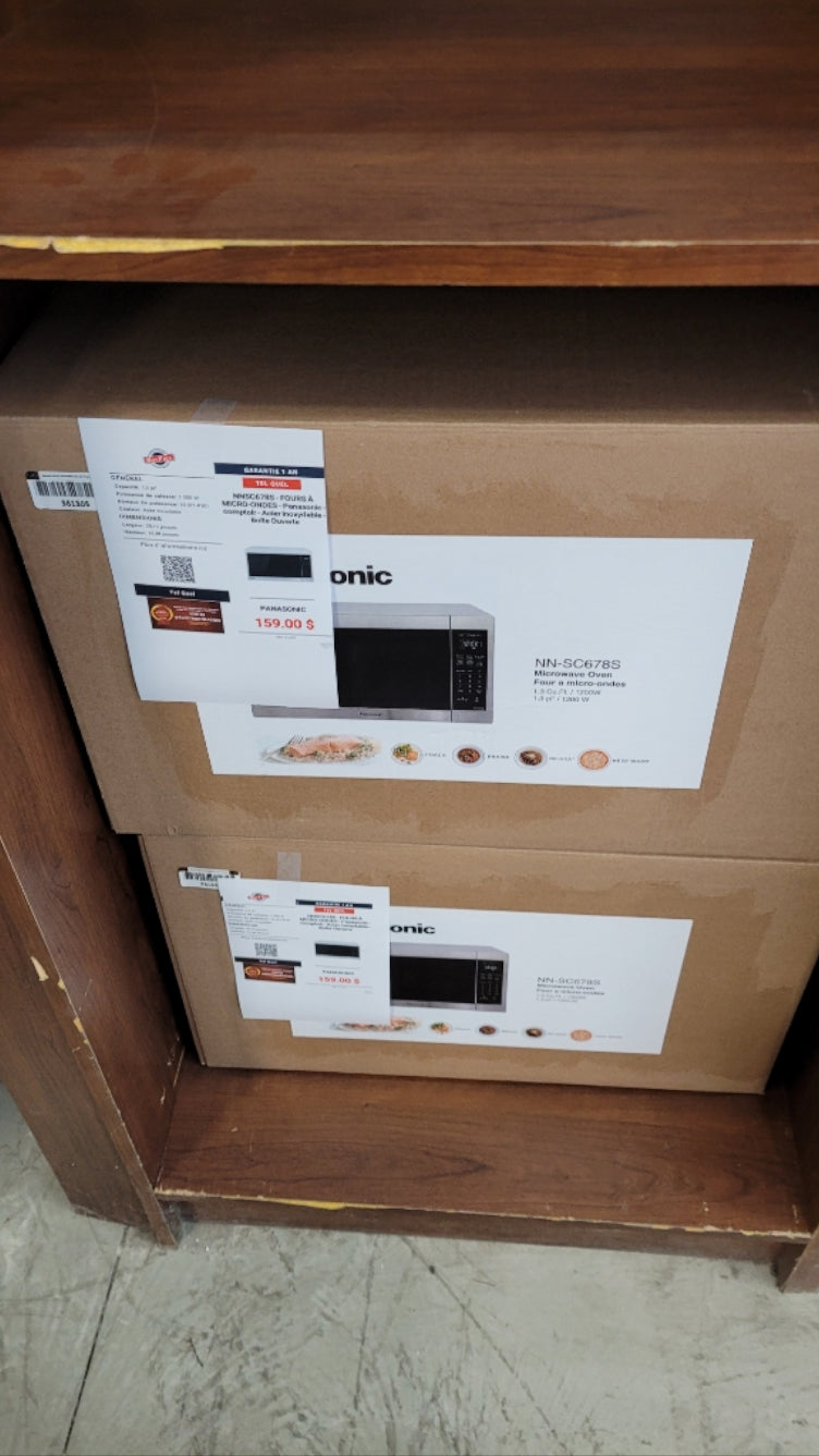 NNSC678S - FOURS À MICRO-ONDES - Panasonic - comptoir - Acier inoxydable - Boîte Ouverte