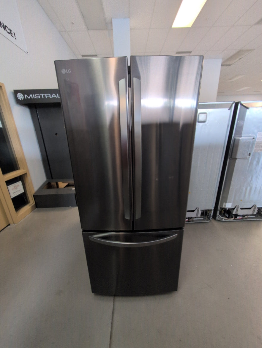 LRFNS2200D - RÉFRIGÉRATEURS - LG - Trois Portes Avec Porte â Deux Battants - Acier inoxydable Noir - Boîte Ouverte