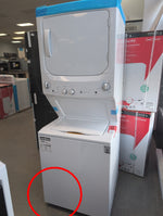 GUD27ESMMWW - LAUNDRY CENTERS - GE - Stacked Washer/Dryer - Electric - White - Open Box - BonPrix Électroménagers