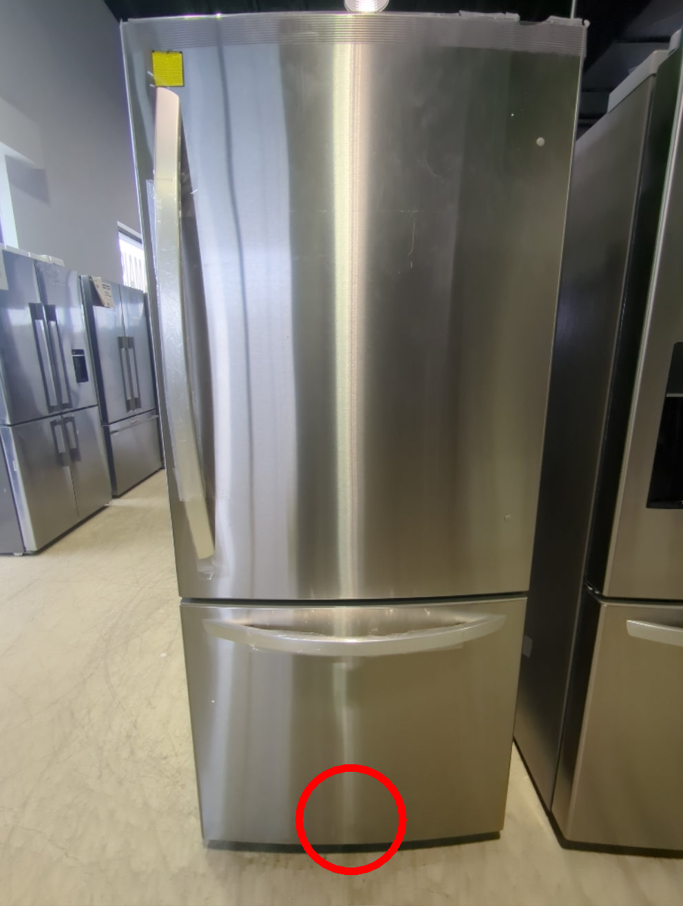 LRDNS2200S - REFRIGERATORS - LG - Bottom Freezer - Stainless Steel - Open Box - BonPrix Électroménagers
