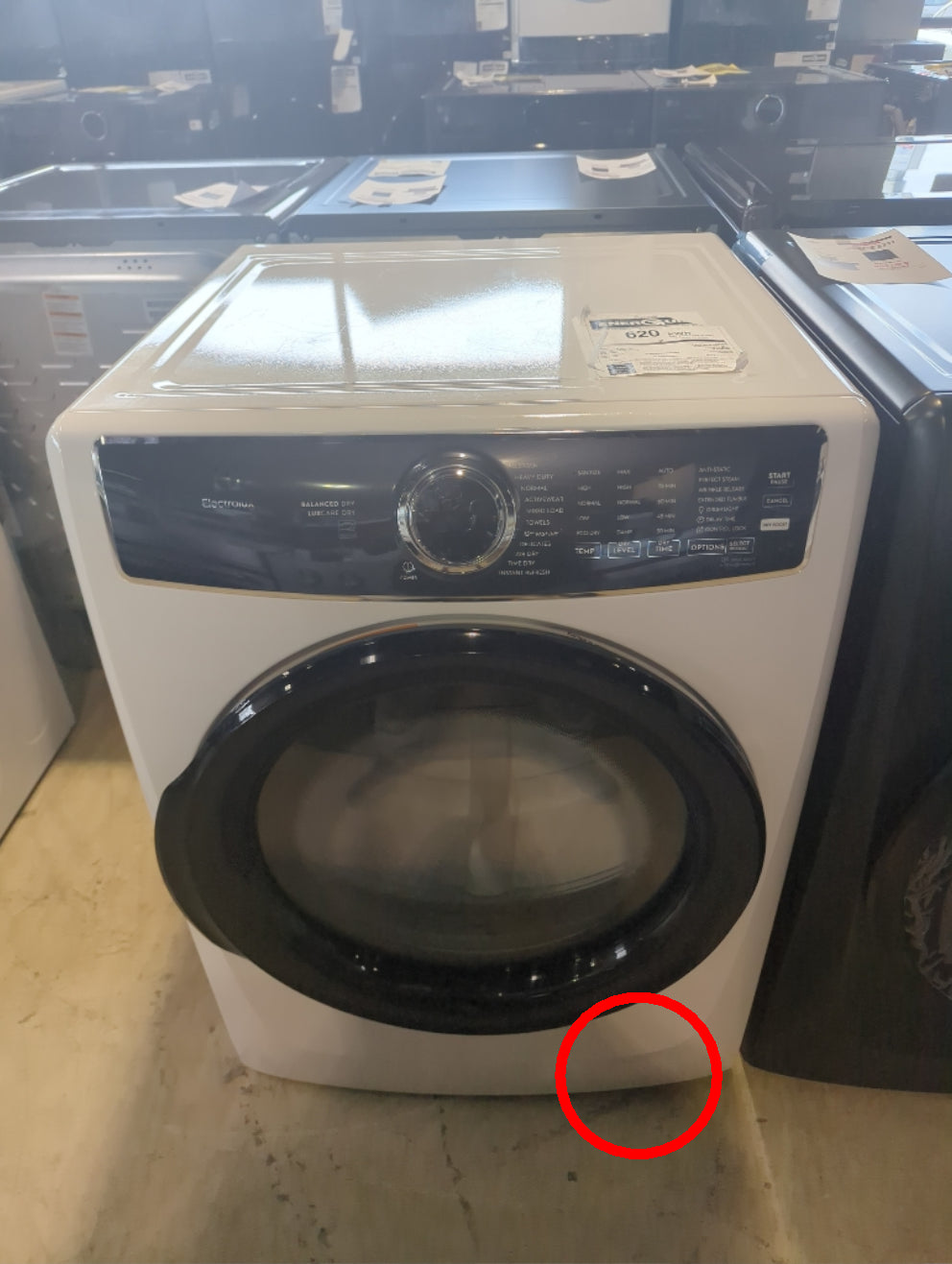 ELFE762CBW - DRYERS - Electrolux - Electric - White - Open Box