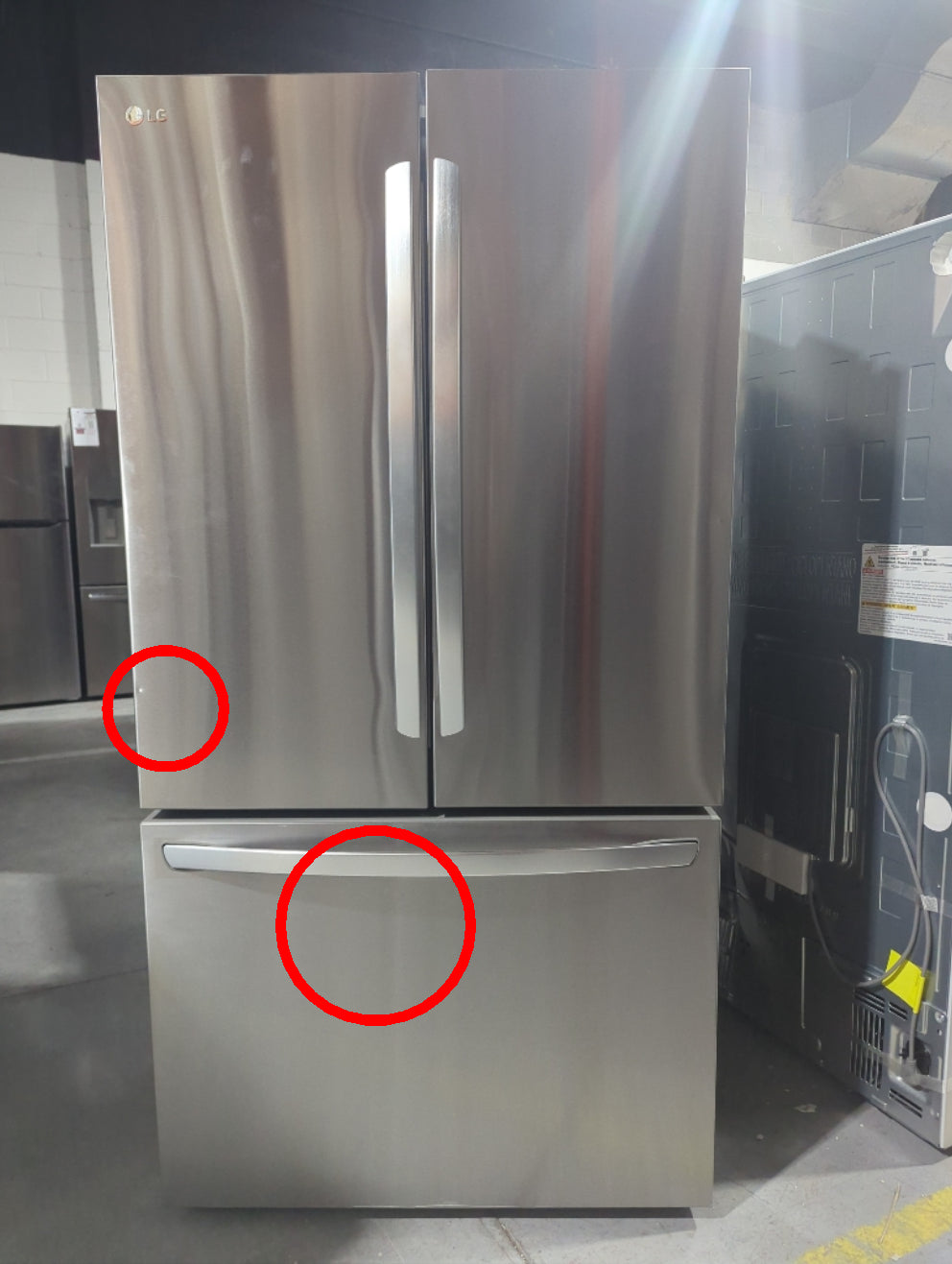 LRFLC2706S - REFRIGERATORS - LG - French 3-Door - Stainless Steel - Open Box - BonPrix Électroménagers