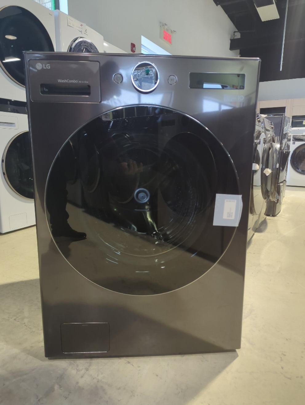 WM6998HBA - LAUNDRY CENTERS - LG - All-In-One - Electric - Black Stainless Steel - Open Box - BonPrix Électroménagers