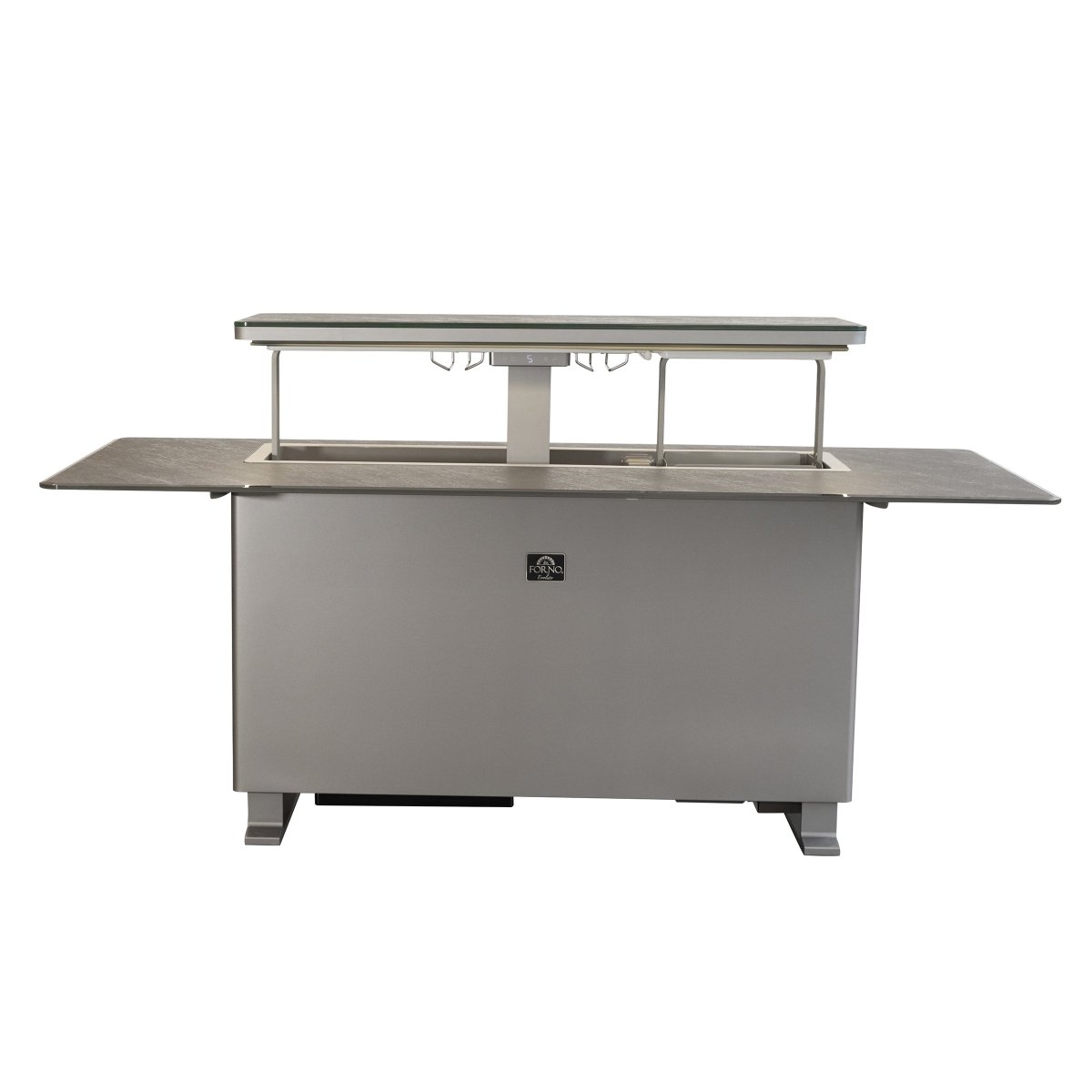 Elevato Smart Bar Table, Sandstone Black, 5.3 cu.ft fridge and freezer with Bluetooth control - BonPrix Électroménagers