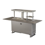 Elevato Smart Bar Table, Sandstone Black, 5.3 cu.ft fridge and freezer with Bluetooth control - BonPrix Électroménagers
