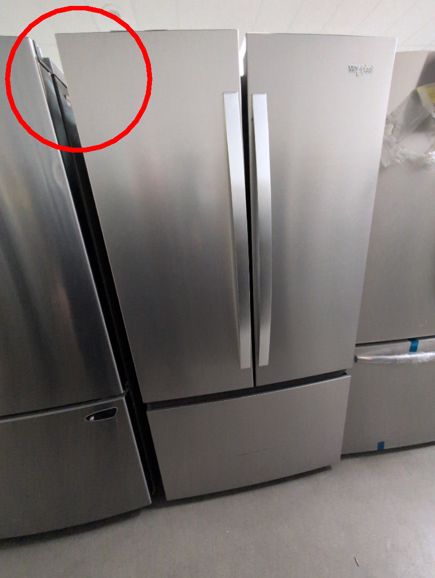 WRFF3336SZ - REFRIGERATORS - Whirlpool - French 3-Door - Stainless Steel - Open Box - BonPrix Électroménagers