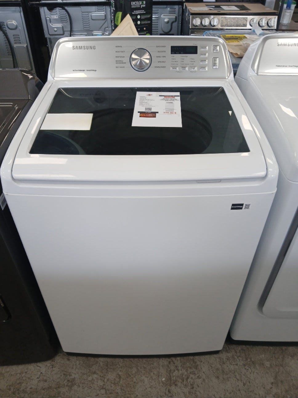 WA46CG3505AW - WASHERS - Samsung - Top Loading - White - Open Box - BonPrix Électroménagers