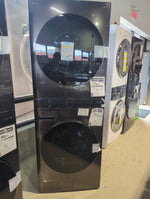 WKHC252HBA - LAUNDRY CENTERS - LG - Stacked Washer/Dryer - Electric - Black Stainless Steel - Open Box - BonPrix Électroménagers