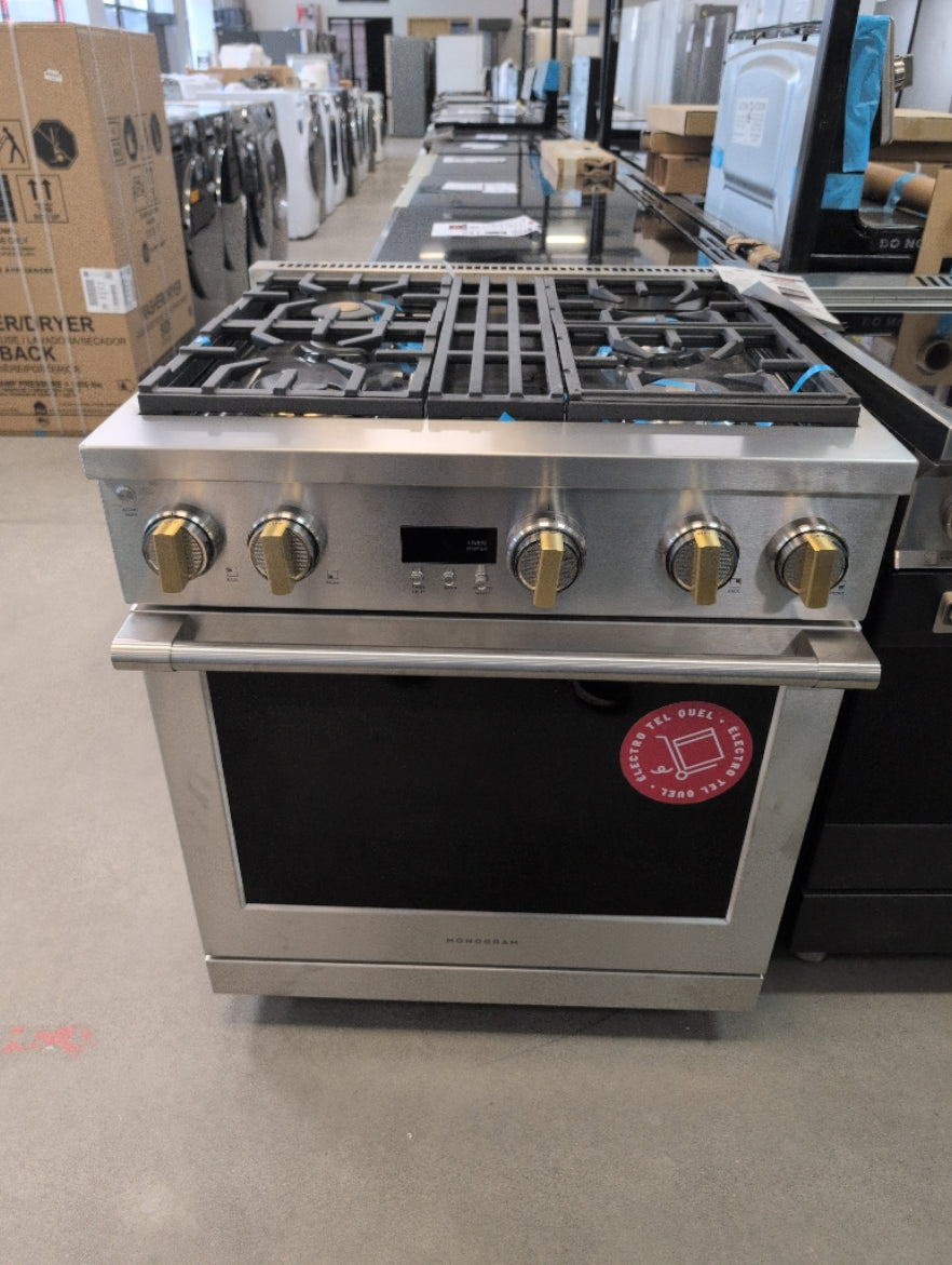 ZGP304NTSS - RANGES - Monogram - Gas - Stainless Steel - Open Box - BonPrix Électroménagers