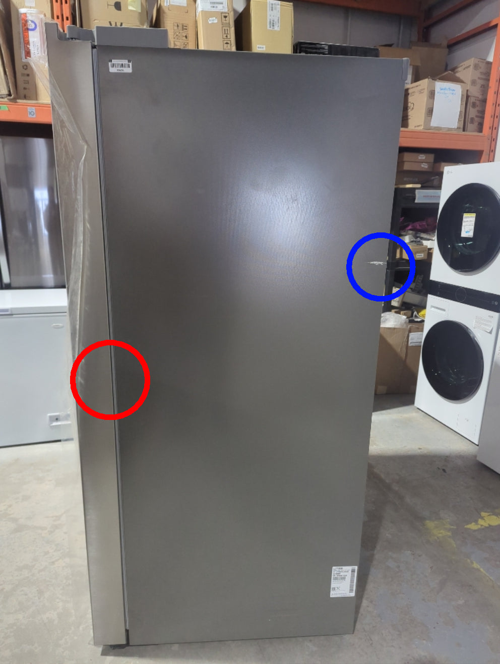 LL27T3530S - REFRIGERATORS - LG - Side by side - Stainless Steel - Open Box - BonPrix Électroménagers