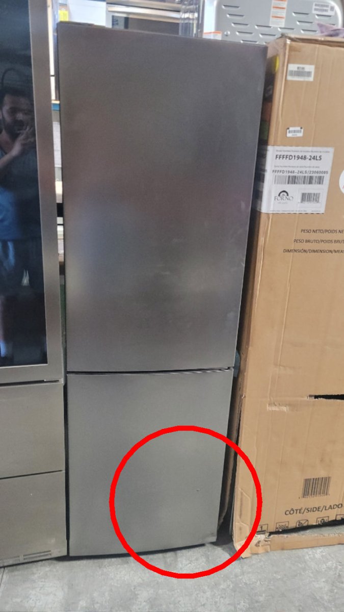 FFFFD1948 - 24LS - REFRIGERATORS - Forno - Bottom Mount - Stainless Steel - Open Box - BonPrix Électroménagers