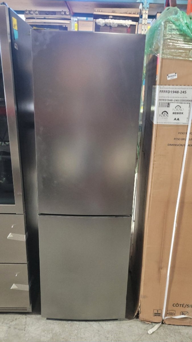 FFFFD1948 - 24LS - REFRIGERATORS - Forno - Bottom Mount - Stainless Steel - Open Box - BonPrix Électroménagers