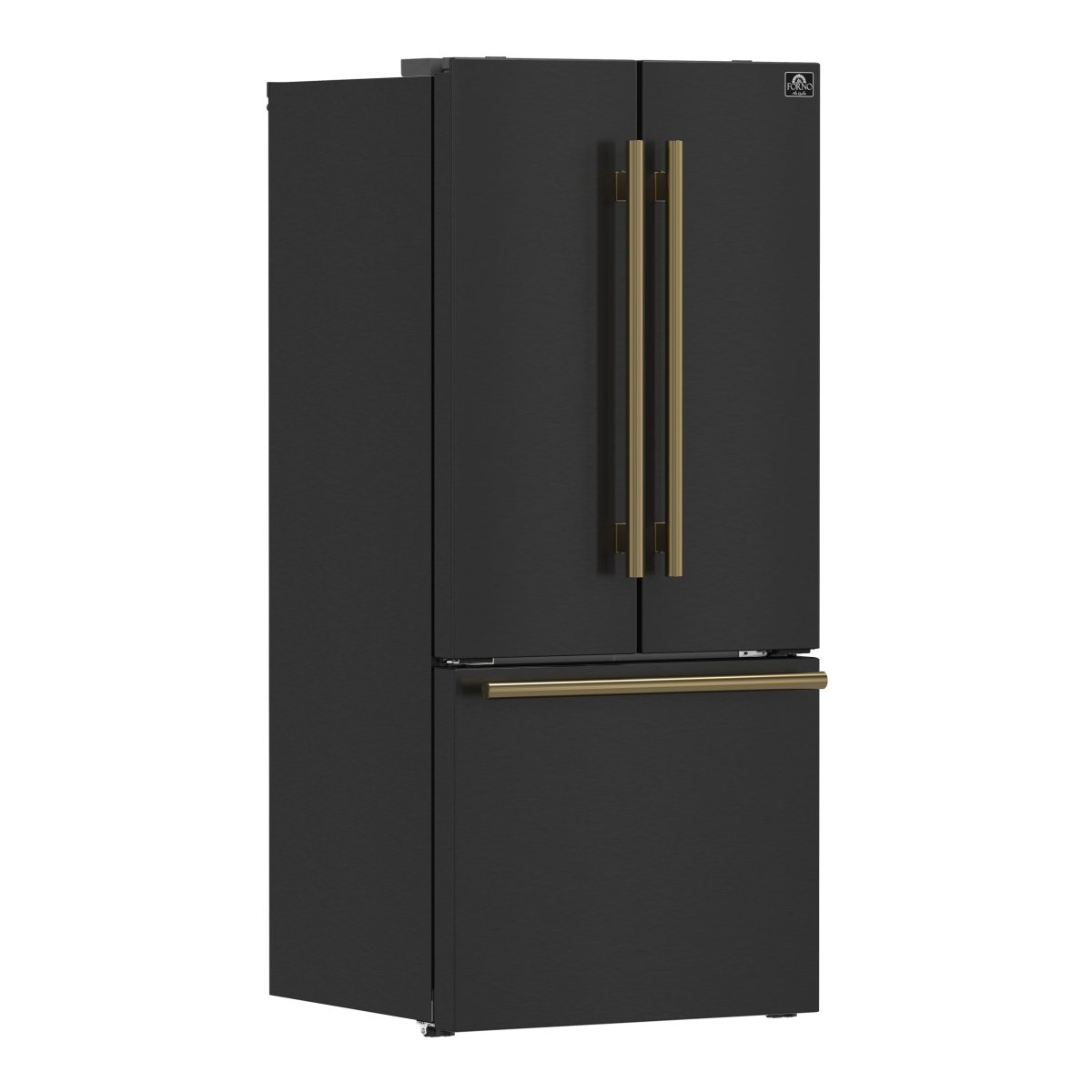 FORNO 2-Piece Black Kitchen Bundle - 30" Induction Range and 31" Bottom Freezer Refrigerator - BonPrix Électroménagers