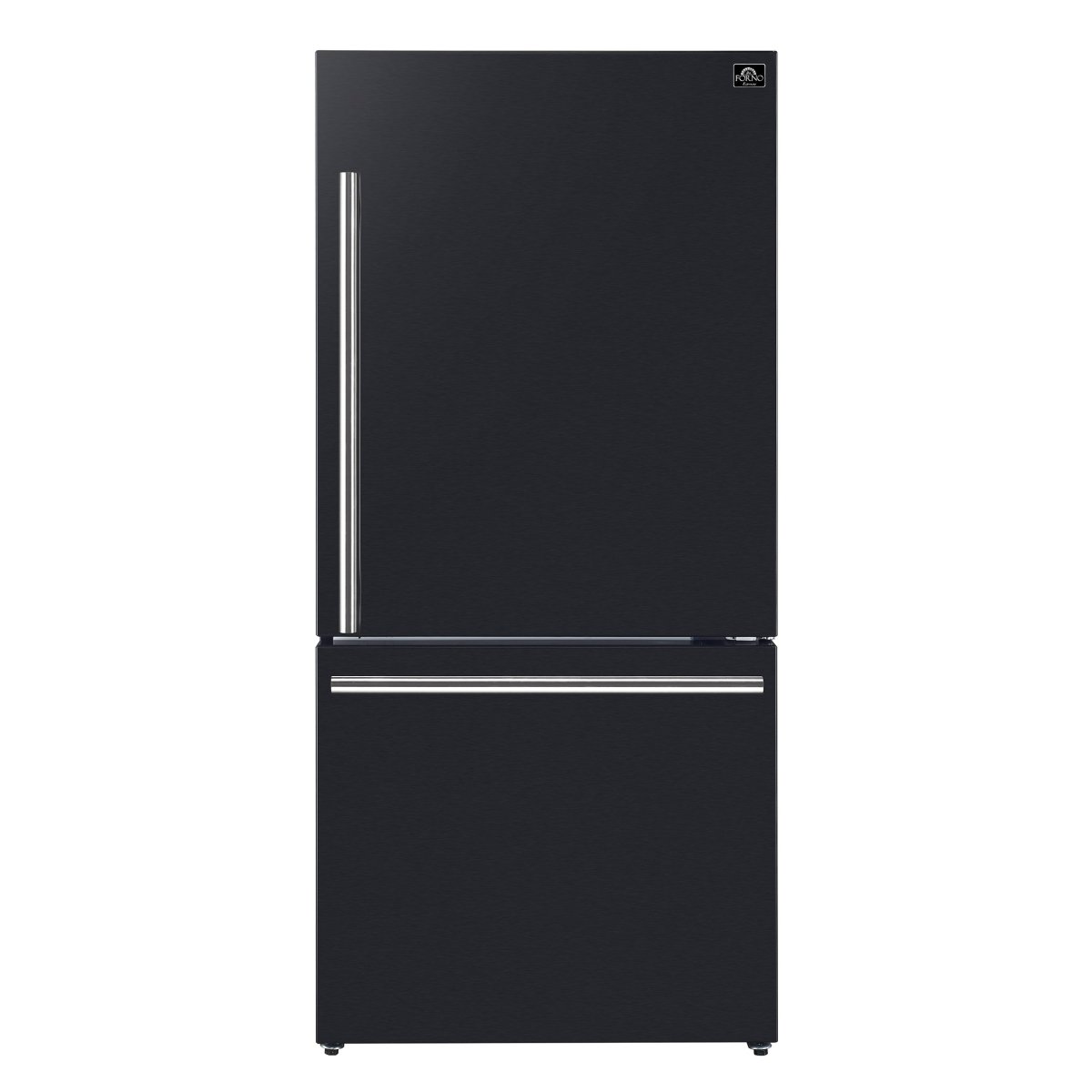 FORNO 2-Piece Black Kitchen Bundle - 30" Induction Range and 31" Bottom Freezer Refrigerator - BonPrix Électroménagers