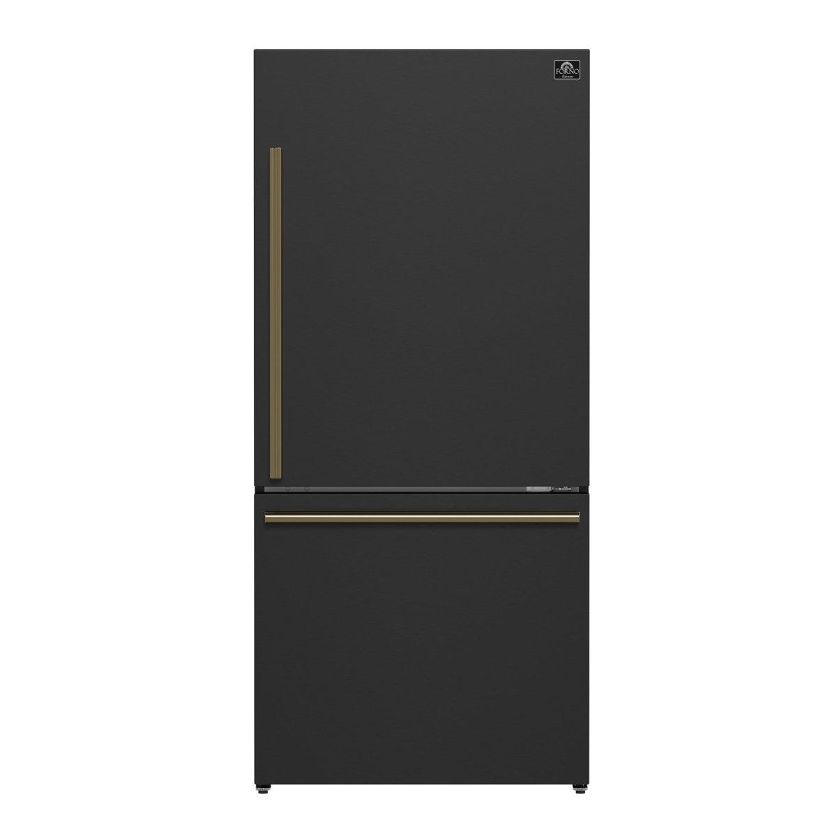 FORNO 2-Piece Black Kitchen Bundle - 30" Induction Range and 31" Bottom Freezer Refrigerator - BonPrix Électroménagers