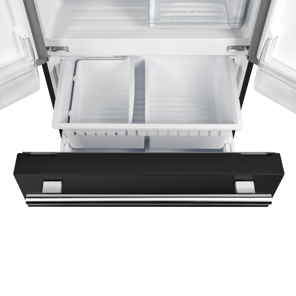 FORNO 2-Piece Black Kitchen Bundle - 30" Induction Range and 31" Bottom Freezer Refrigerator - BonPrix Électroménagers
