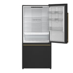 FORNO 2-Piece Black Kitchen Bundle - 30" Induction Range and 31" Bottom Freezer Refrigerator - BonPrix Électroménagers