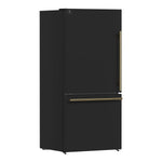 FORNO 2-Piece Black Kitchen Bundle - 30" Induction Range and 31" Bottom Freezer Refrigerator - BonPrix Électroménagers