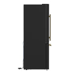 FORNO 2-Piece Black Kitchen Bundle - 30" Induction Range and 31" Bottom Freezer Refrigerator - BonPrix Électroménagers