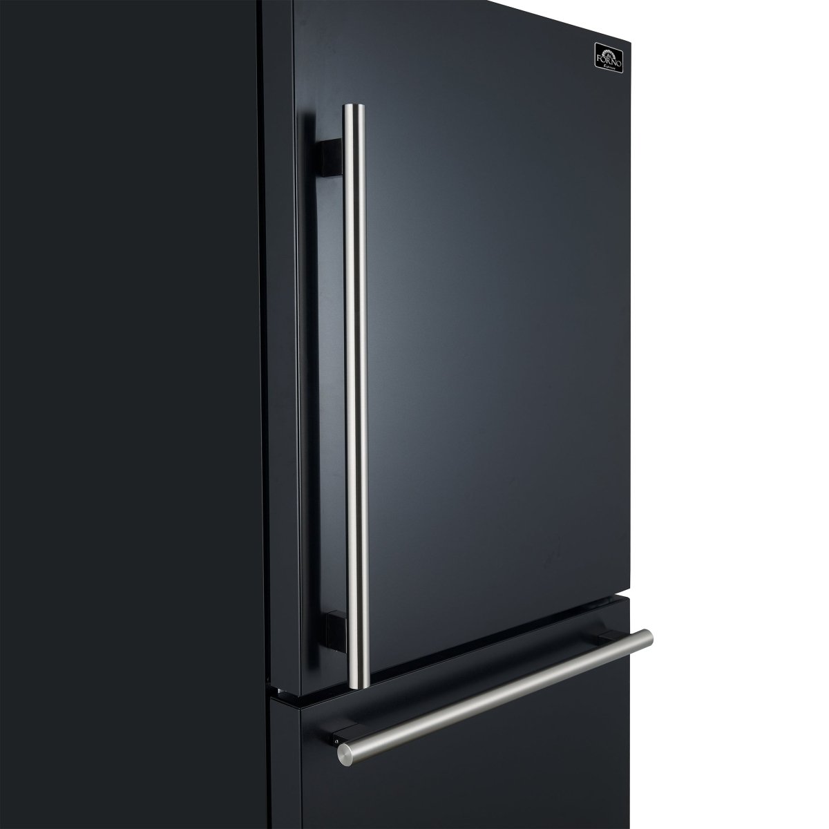 FORNO 2-Piece Black Kitchen Bundle - 30" Induction Range and 31" Bottom Freezer Refrigerator - BonPrix Électroménagers