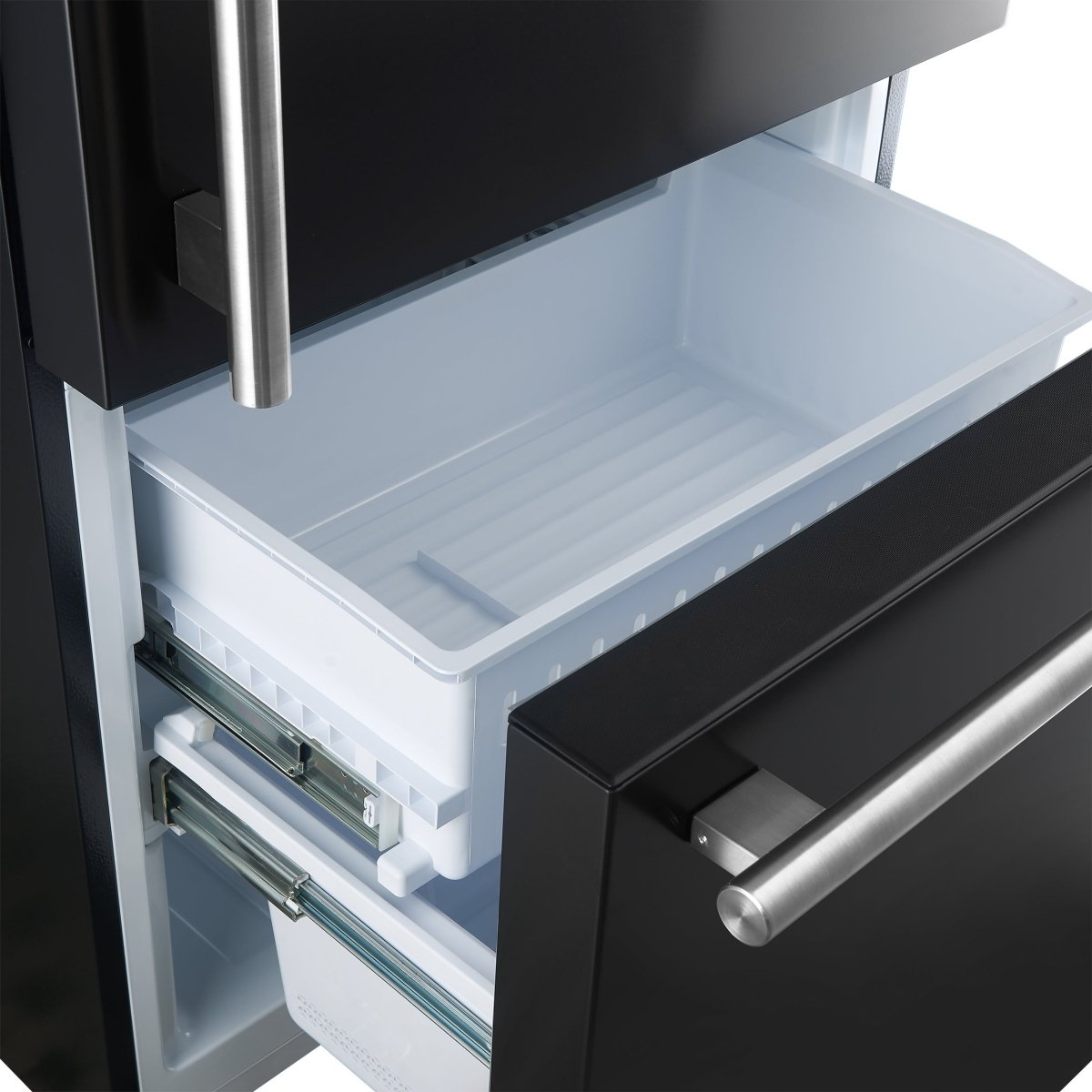 FORNO 2-Piece Black Kitchen Bundle - 30" Induction Range and 31" Bottom Freezer Refrigerator - BonPrix Électroménagers