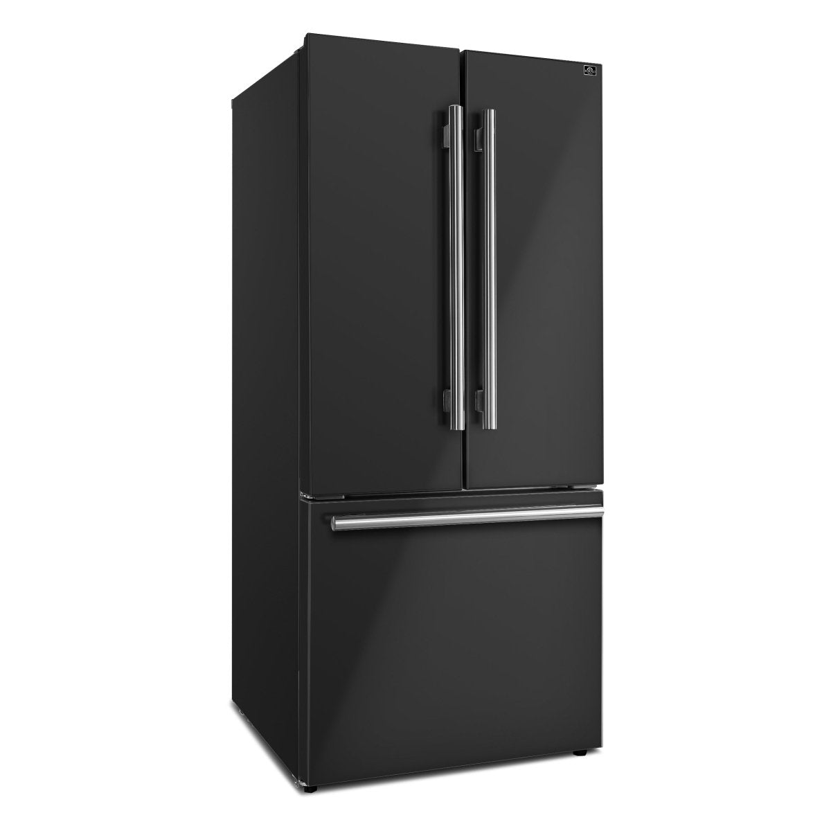 FORNO 2-Piece Black Kitchen Bundle - 30" Induction Range and 31" Bottom Freezer Refrigerator - BonPrix Électroménagers