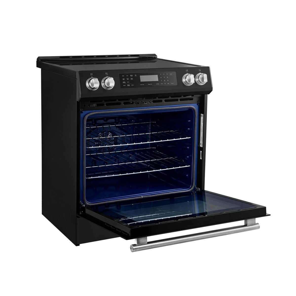 FORNO 2-Piece Black Kitchen Bundle - 30" Induction Range and 31" Bottom Freezer Refrigerator - BonPrix Électroménagers