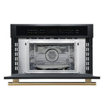 FORNO 2-Piece Kitchen Bundle - 30" Black Single Wall Oven (1333-30), 30" Black Microwave (3093-30) - BonPrix Électroménagers