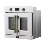 FORNO 2-Piece Kitchen Bundle - 30" White Single Wall Oven (1333-30), 30" White Microwave (3093-30) - BonPrix Électroménagers