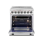 FORNO 2-Piece SS Kitchen Bundle - 30" Electric Range and 31" Bottom Freezer Refrigerator - BonPrix Électroménagers