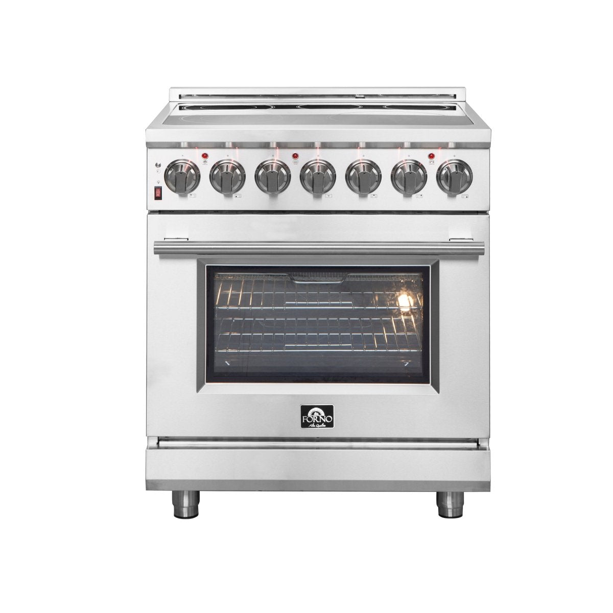 FORNO 2-Piece SS Kitchen Bundle - 30" Electric Range and 31" Bottom Freezer Refrigerator - BonPrix Électroménagers