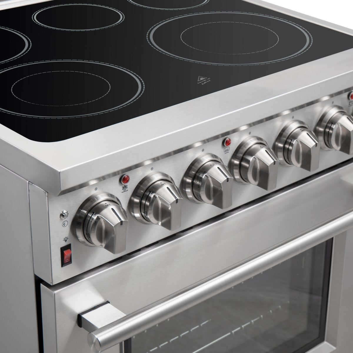 FORNO 2-Piece SS Kitchen Bundle - 30" Electric Range and 31" Bottom Freezer Refrigerator - BonPrix Électroménagers