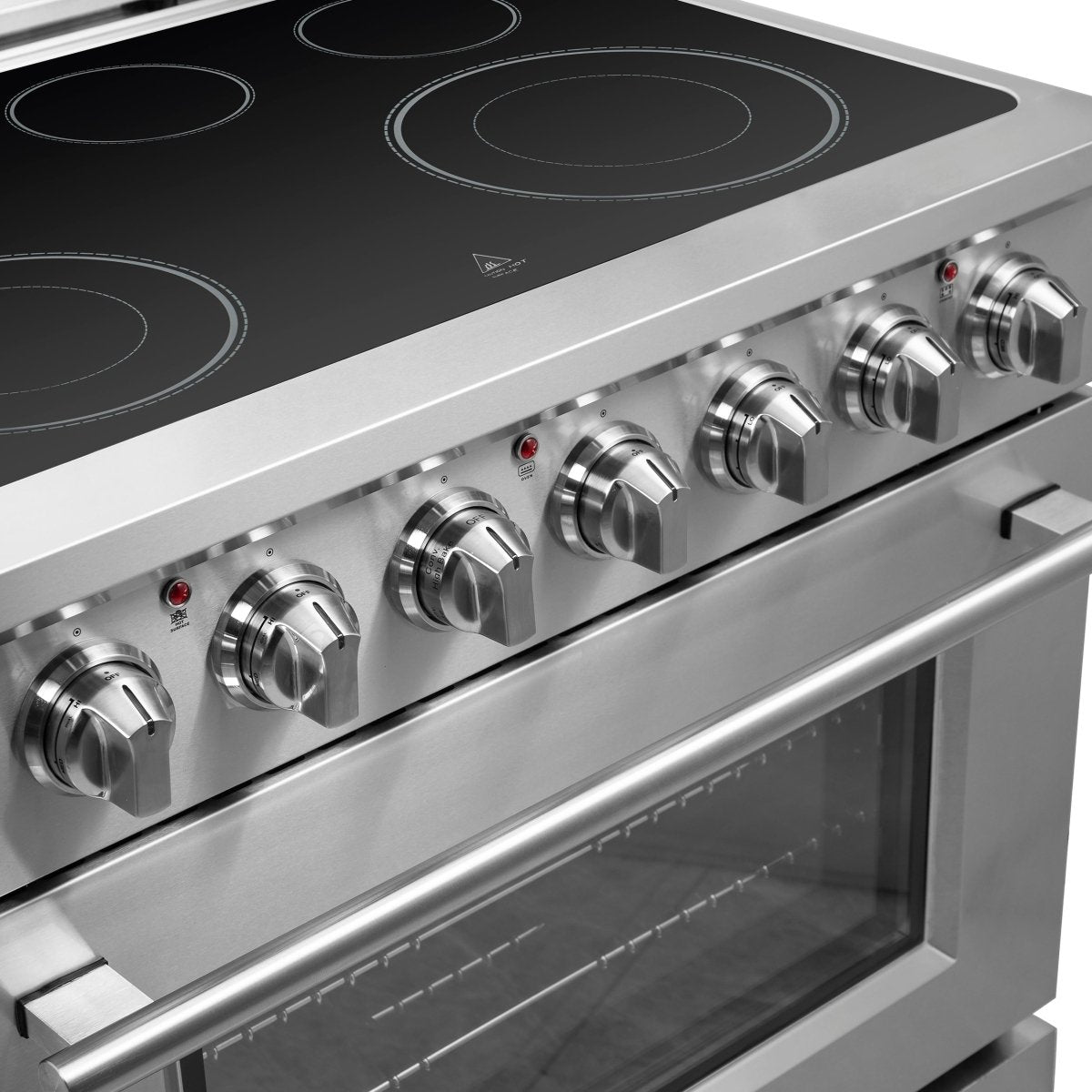 FORNO 2-Piece SS Kitchen Bundle - 36" Electric Range and 31" Bottom Freezer Refrigerator - BonPrix Électroménagers