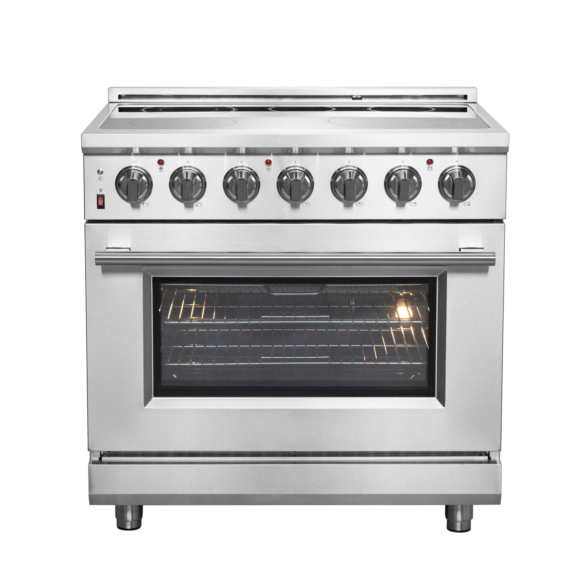 FORNO 2-Piece SS Kitchen Bundle - 36" Electric Range and 31" Bottom Freezer Refrigerator - BonPrix Électroménagers