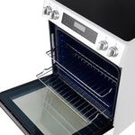 FORNO 2-Piece White Kitchen Bundle - 30" Induction Range and 31" Bottom Freezer Refrigerator - BonPrix Électroménagers