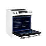 FORNO 2-Piece White Kitchen Bundle - 30" Induction Range and 31" Bottom Freezer Refrigerator - BonPrix Électroménagers