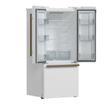 FORNO 2-Piece White Kitchen Bundle - 30" Induction Range and 31" Bottom Freezer Refrigerator - BonPrix Électroménagers