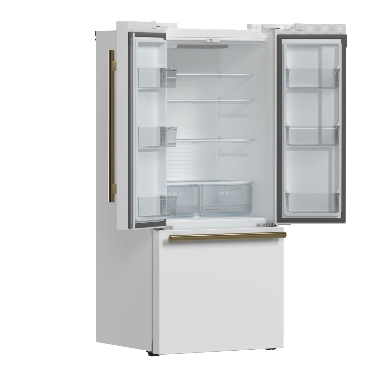 FORNO 2-Piece White Kitchen Bundle - 30" Induction Range and 31" Bottom Freezer Refrigerator - BonPrix Électroménagers