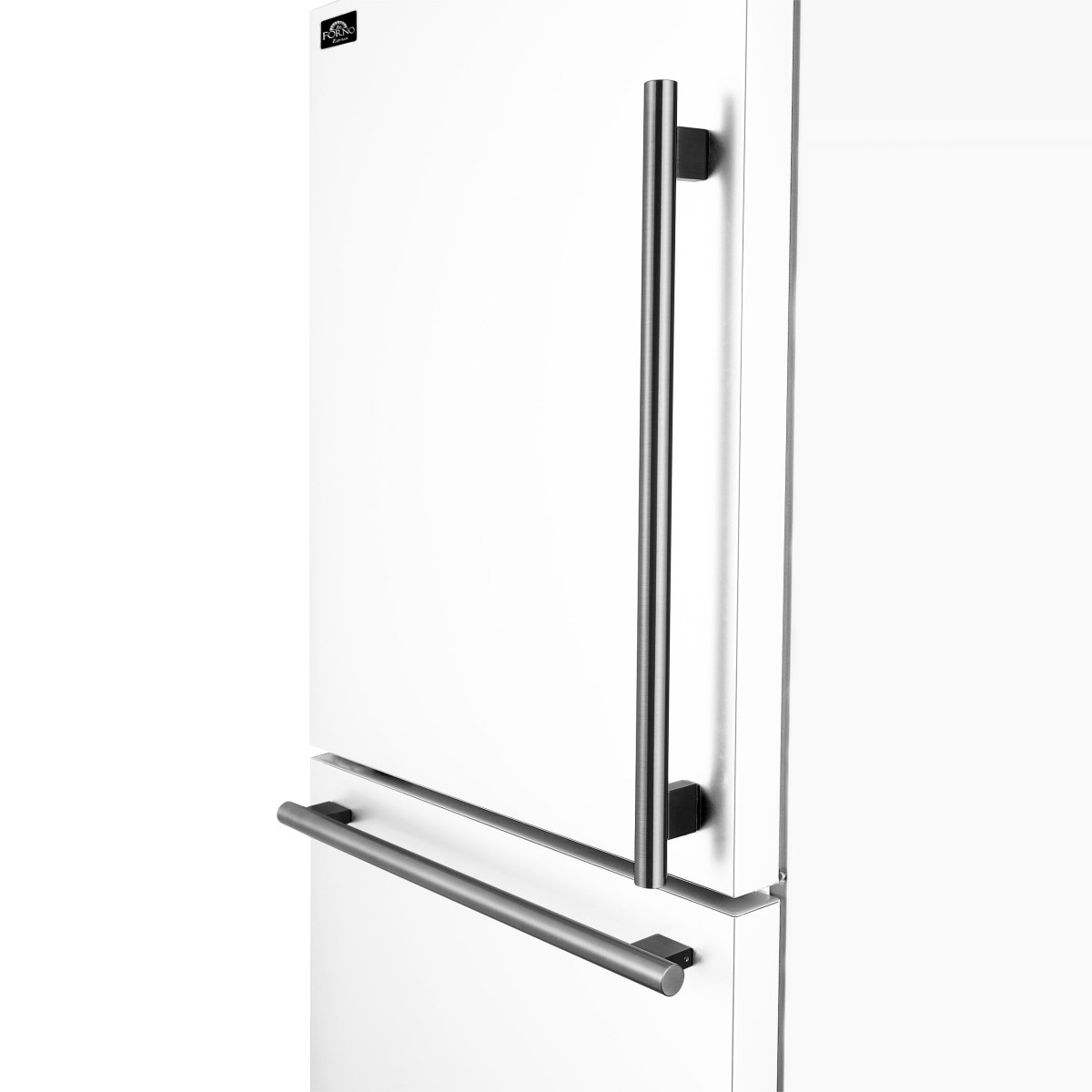 FORNO 2-Piece White Kitchen Bundle - 30" Induction Range and 31" Bottom Freezer Refrigerator - BonPrix Électroménagers