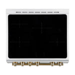 FORNO 2-Piece White Kitchen Bundle - 30" Induction Range and 31" Bottom Freezer Refrigerator - BonPrix Électroménagers