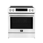 FORNO 2-Piece White Kitchen Bundle - 30" Induction Range and 31" Bottom Freezer Refrigerator - BonPrix Électroménagers